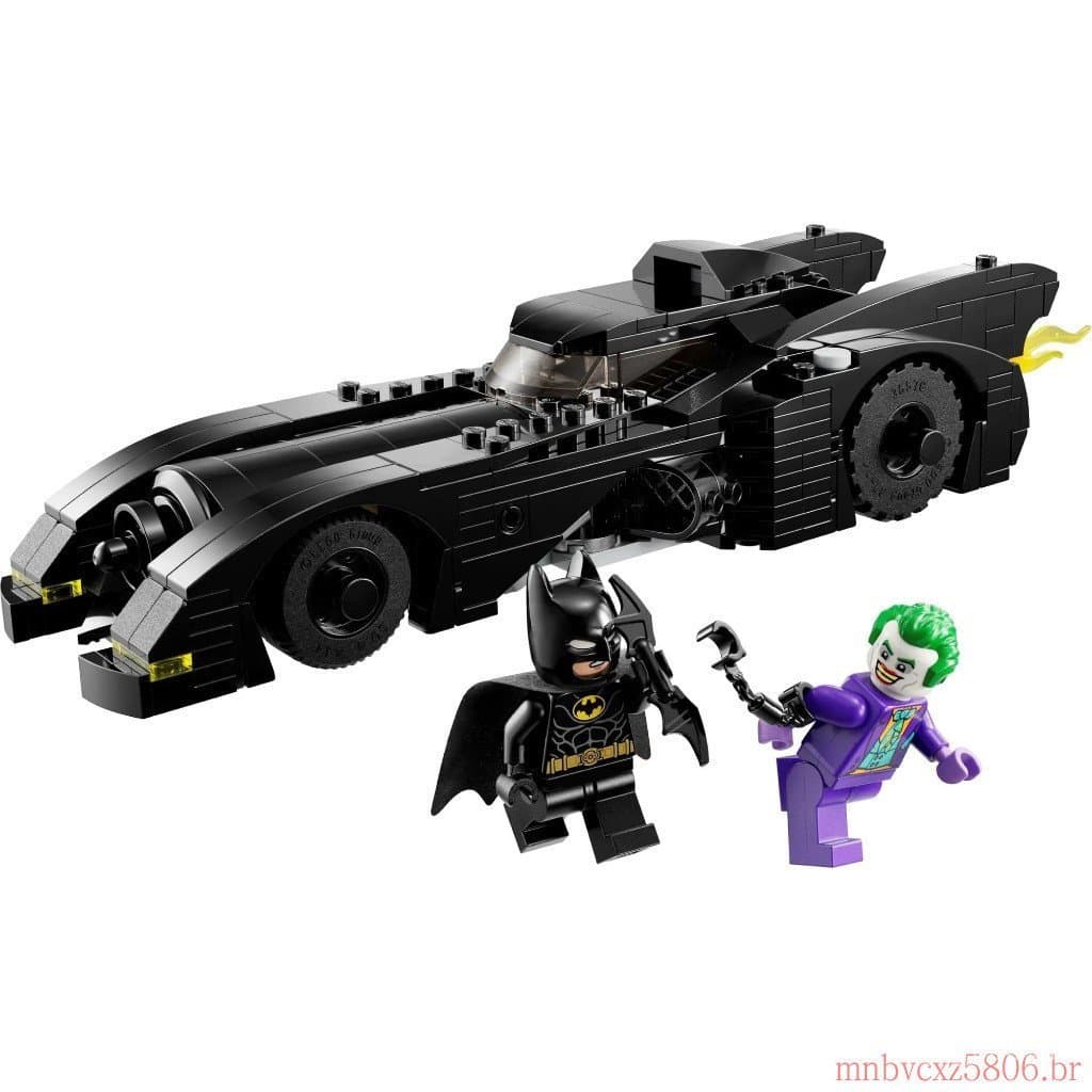 Batmóvel DC Batman: vs. Blocos de Construção Joker Chase Brinquedos Educativos Compatíveis com Lego Presentes Marvel