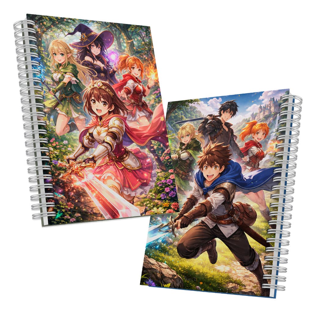 Kit 5 Caderno ESCOLAR PREMIUM 1 Matéria capa dura 100f personalizado