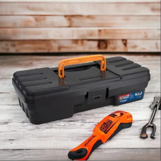 Caixa Maleta de Ferramentas de Plástico Combat 12" Preta