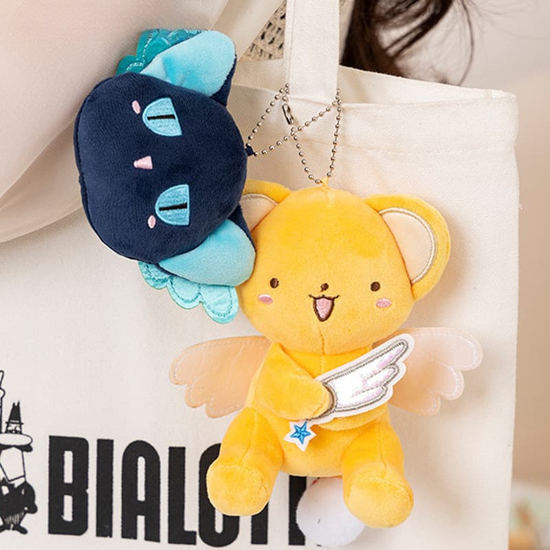 Chaveiro de pelúcia do Kero do anime "Cardcaptor Sakura", fofo e macio.