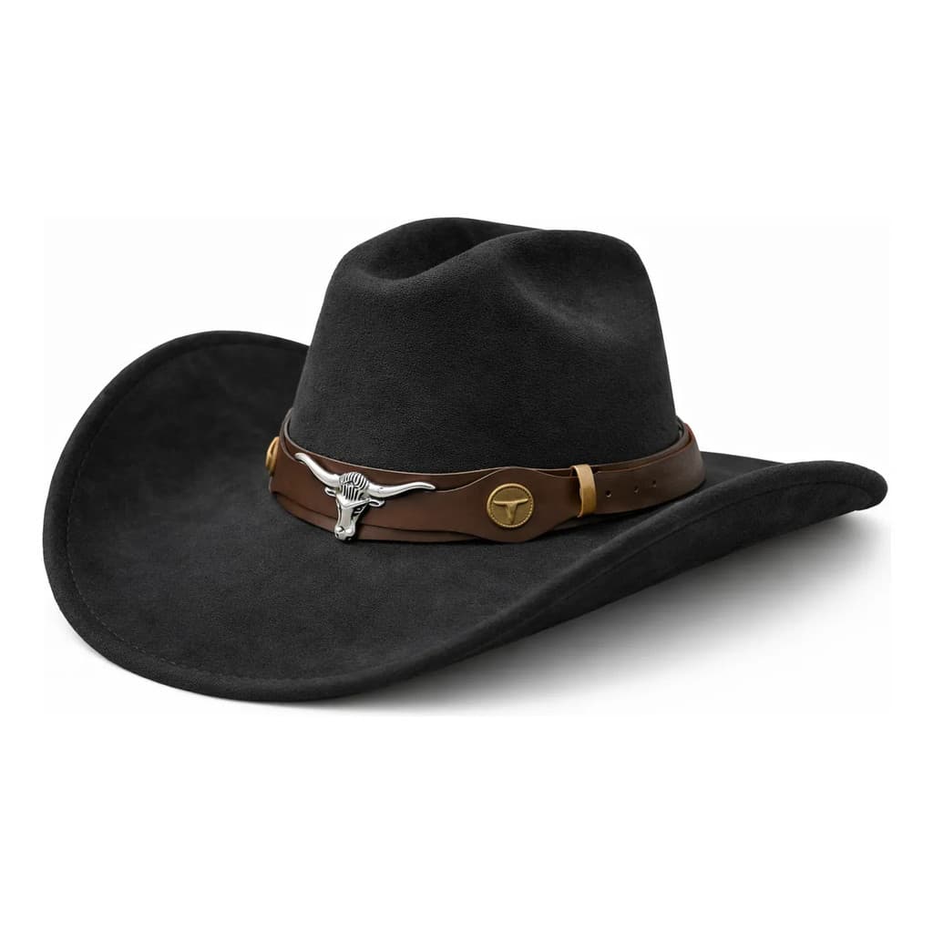 Chapéu Cowboy Country Touro Rodeio Moda Sertanejo Unissex