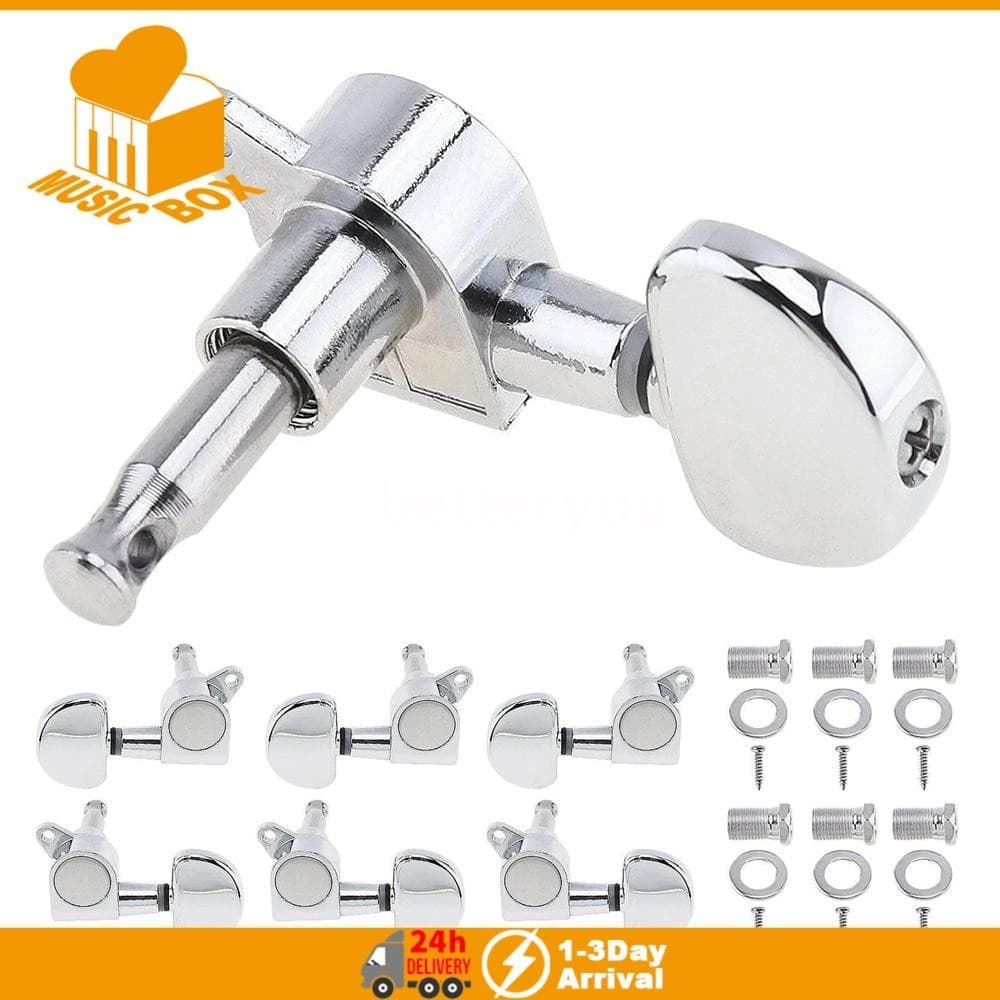 3R 3L Selado Fechado Guitarra tuning pegs Chaves Máquina Cabeça Sintonizadores Para Guitarras Elétricas Acústicas