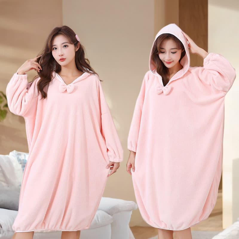 Roupão de banho feminino outono inverno estilo 2025 novo estilo toalha de banho vestível Super absorvente de secagem ráp