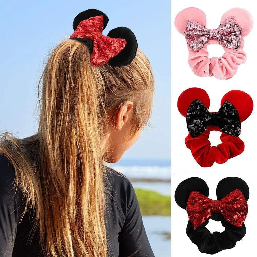 Laço de cabelo do Mickey para Mickey Minnie, decoração de festa de aniversário, acessórios de cabelo do Mickey para meni
