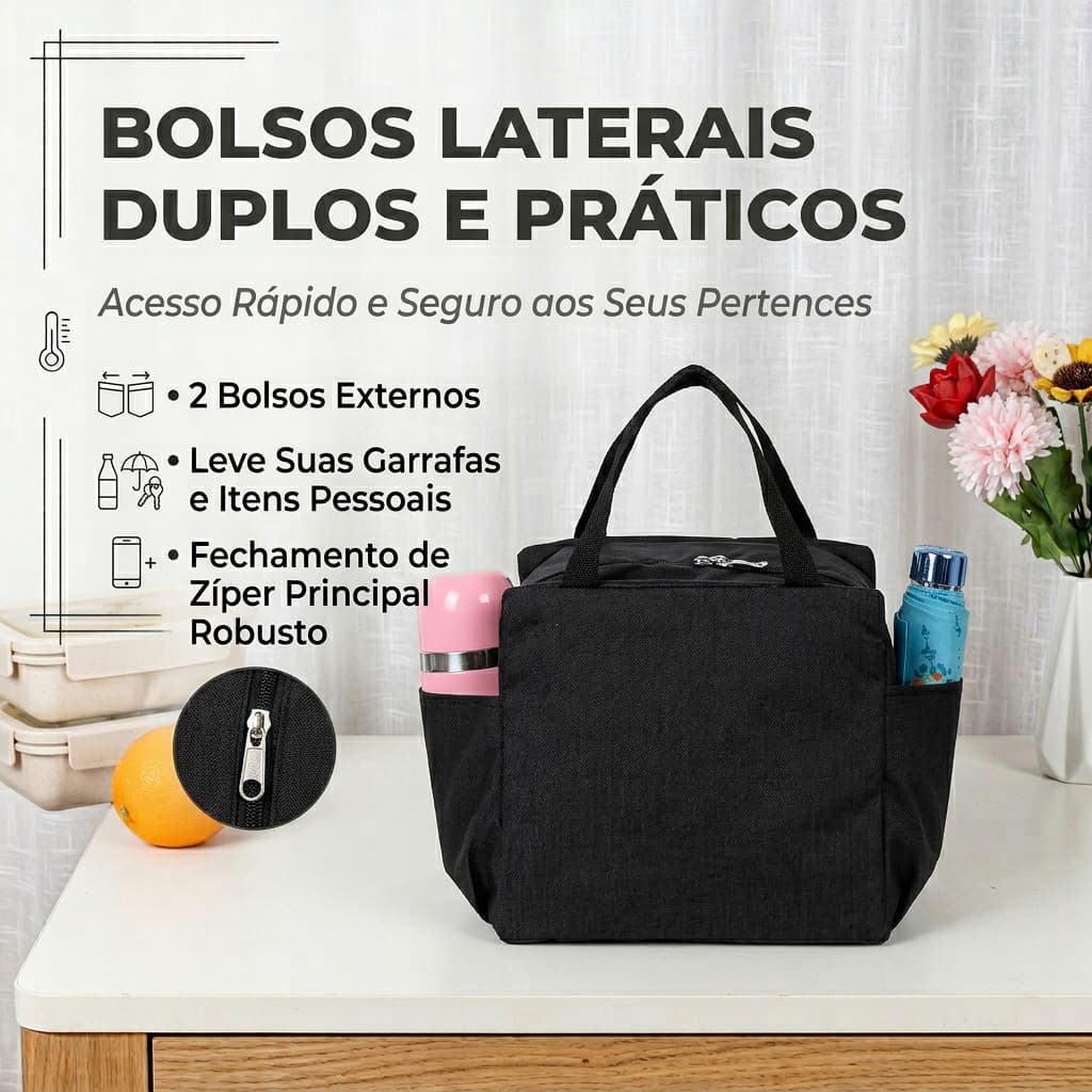 Sacola térmica para refrigerantes e cervejas e marmitas