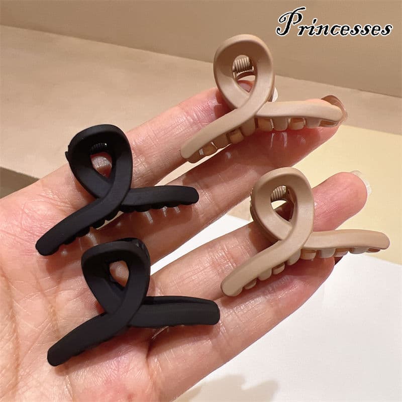 Estilo Coreano Pequeno Grampo De Cabelo Preto Fosco Mini Garra Clipe Para Franja Alta Coroa Acessórios O Na Moda Hairpin