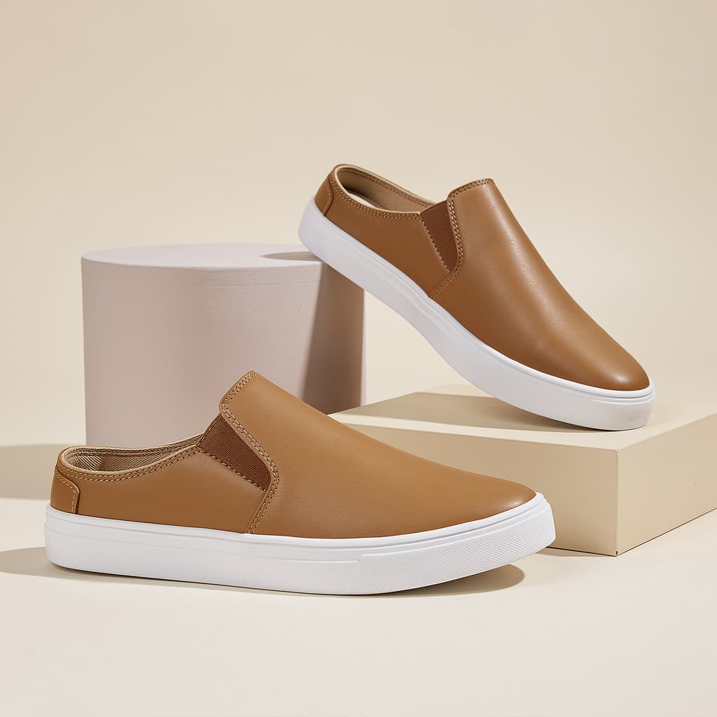 Tênis Mule Casual Minimalista Antiderrapante Solado Baixo Diurno Confortável-Promoção Relâmpago