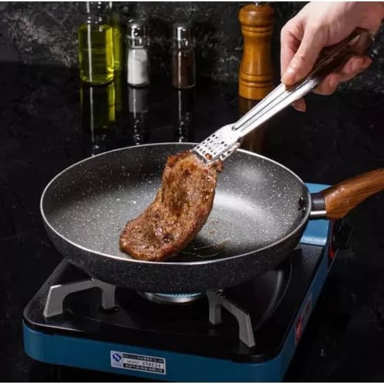 Frigideira Alumínio Antiaderente Cozinha Ovos Carne Panqueca Omelete Fritar Panela Resistente Prático