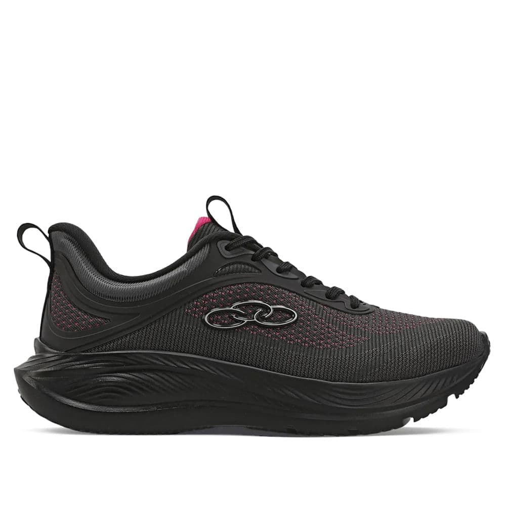 Tênis Feminino Olympikus Vibe Eleva+ Caminhada Academia Conforto Preto