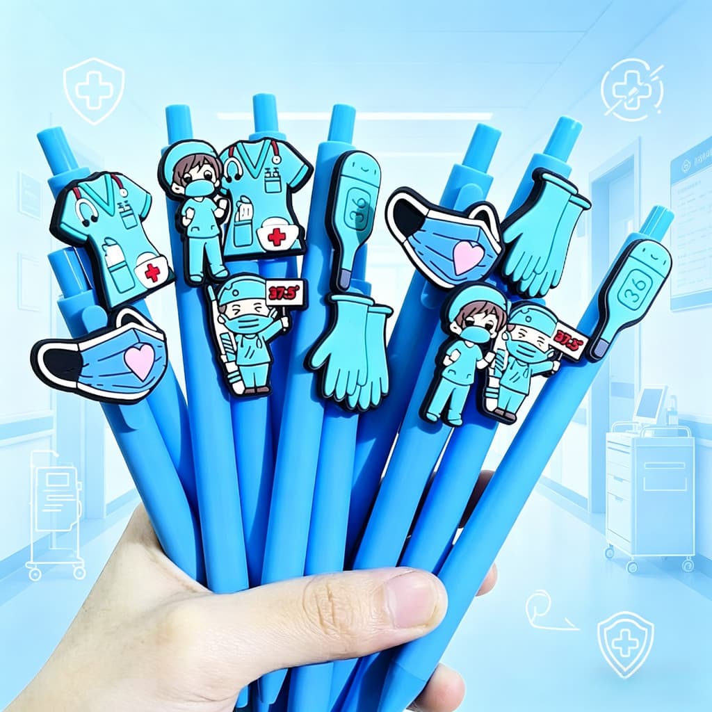 Caneta esferográfica criativa série médica, venda imperdível, azul, escrita médica, papelaria, preta, secagem rápida, ca