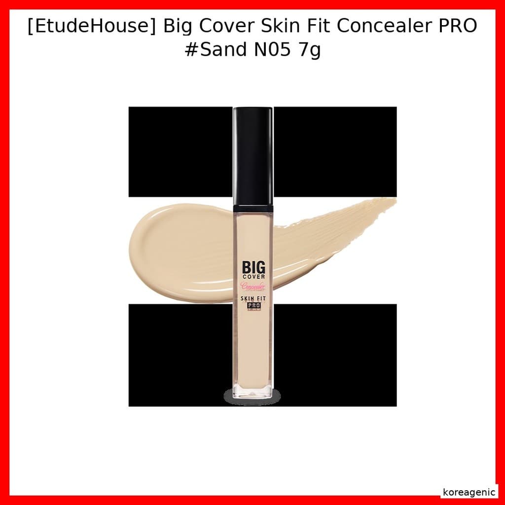 [EtudeHouse] Corretivo Big Cover Skin Fit PRO # Sand N05 7g/Leve , Cobertura