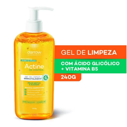 Gel Limpeza Facil Actine Oil Control Peles Mistas e Oleosas 240g