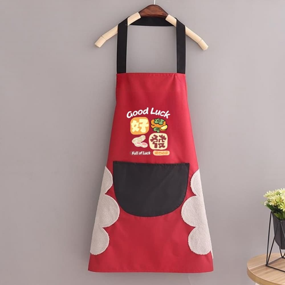 Avental Impermeável e à Prova de Óleo, Limpeza Manual, Cozinha, Uso Doméstico, Moda, Macacão de Café, Portátil 8B8T