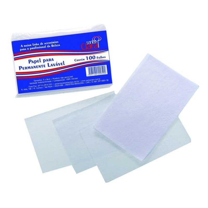 Papel Para Permanente Afro Kit 300,   Lavável para Cabelo Enrolado e Cacheado – Protege o Fio