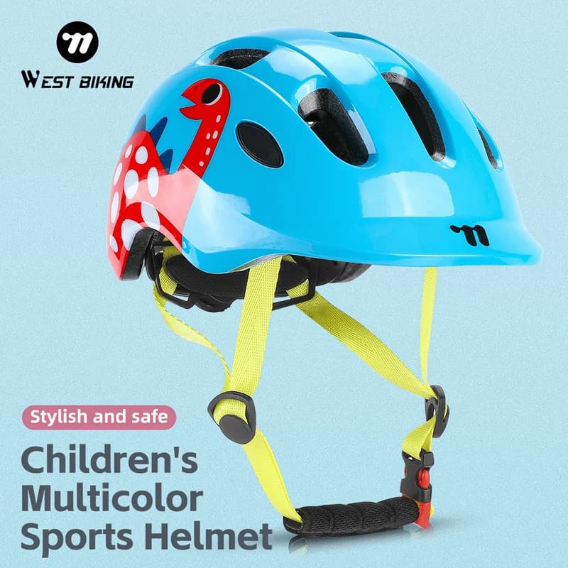 Capacete Infantil WEST BIKING Ajustável para Meninos e Meninas, Capacete Leve para Bicicleta, Patinete e Esportes Múltip