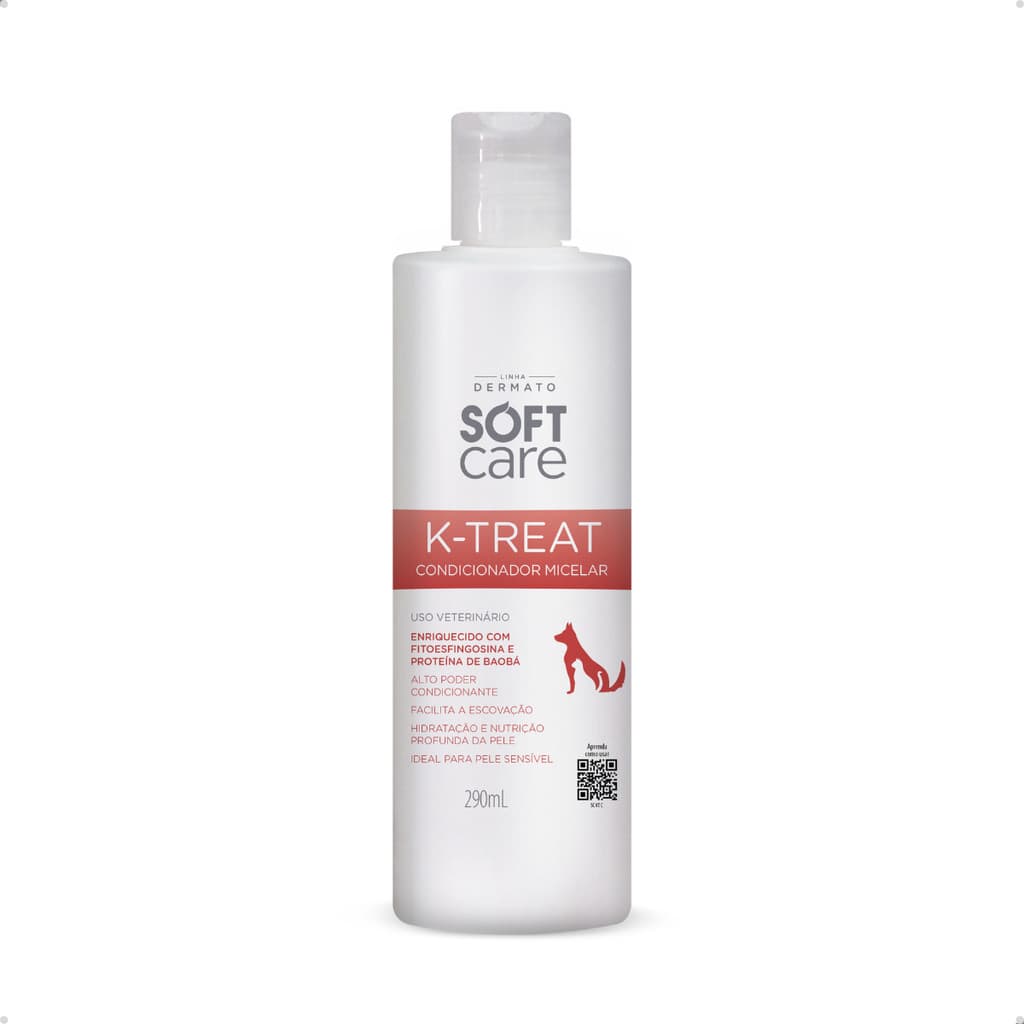 Creme Condicionador Hidratante para Cachorros Pele Sensível Soft Care K-Treat Pet Society - 290ml