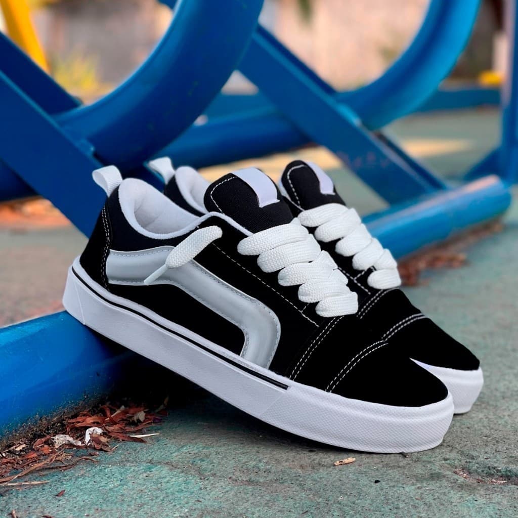 Tenis Feminino Casual Skate Acolchoado Sola Reta Gordinho Modinha Lançamento