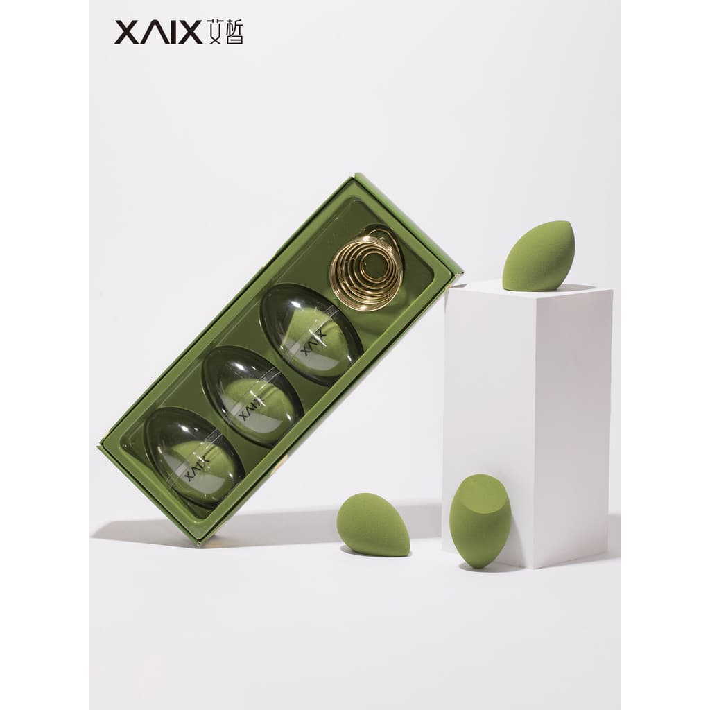 XAIX Abacate Beleza Ovo Super Macio Não Coma Pó Maquiagem Puff Molhado Seco Dupla Utilização Delicada Almofada Maquiagem