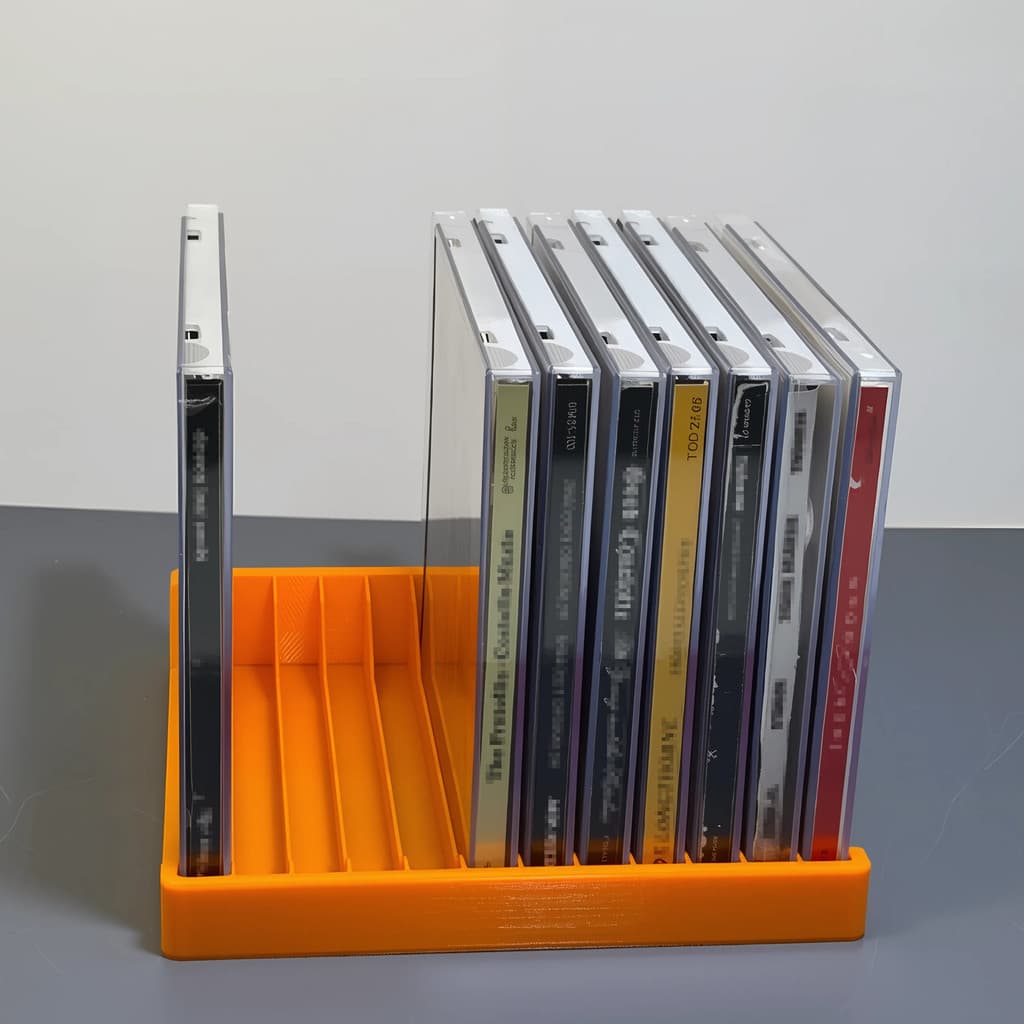 Suporte para armazenamento de discos CD | Pacote com 12 unidades | Caixa de armazenamento de discos de DVD, suporte de a