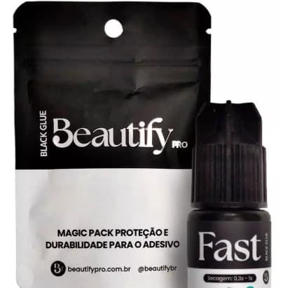 Cola Fast Beautify Pro 3ml Ultra Rápida Extensão De Cílios Cor Preto