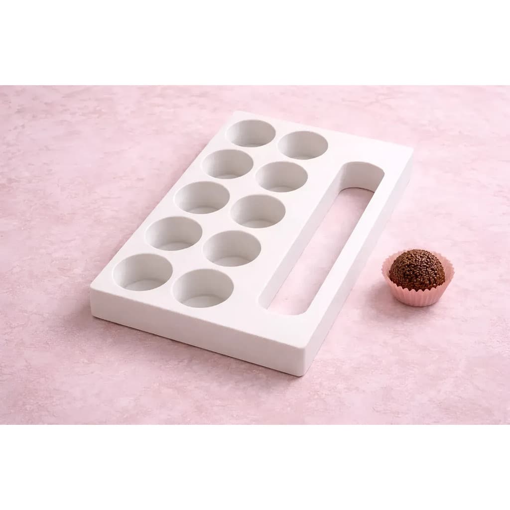 Placa Porcionadora De Brigadeiro 15g Padronize Seus Doces