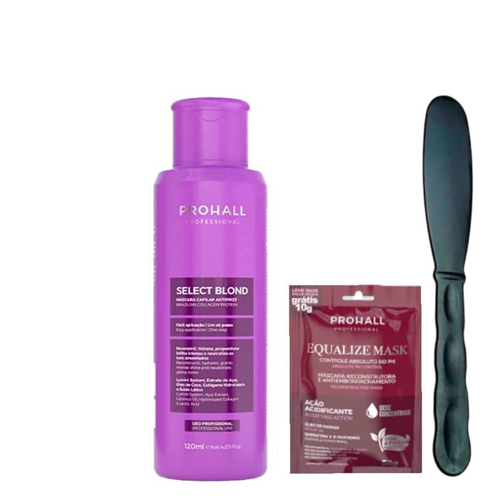 Progressiva Matizadora Para Fios Loiros Select Blond Liso Natural 120ML Prohall