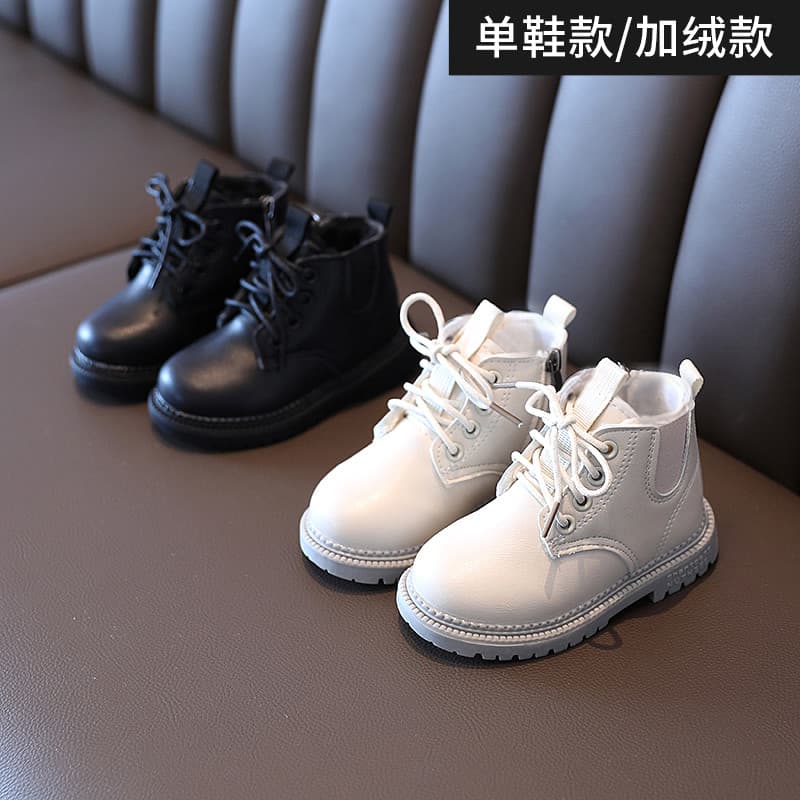 Crianças Martin botas outono inverno 1-5 anos de idade meninas estilo britânico botas curtas 2 meninos botas únicas 3 fo