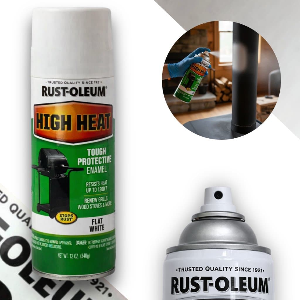 Spray Alta Temp Churrasqueira 650°c Branco Fosco Rust Oleum