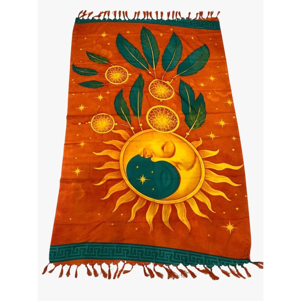 Canga Estampada Místico Sol e Lua com Filtro dos Sonhos-910
