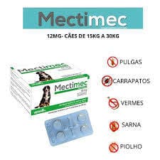 MECTIMEC 12MG CARTUCHO BLISTER C/ 4 COMP.