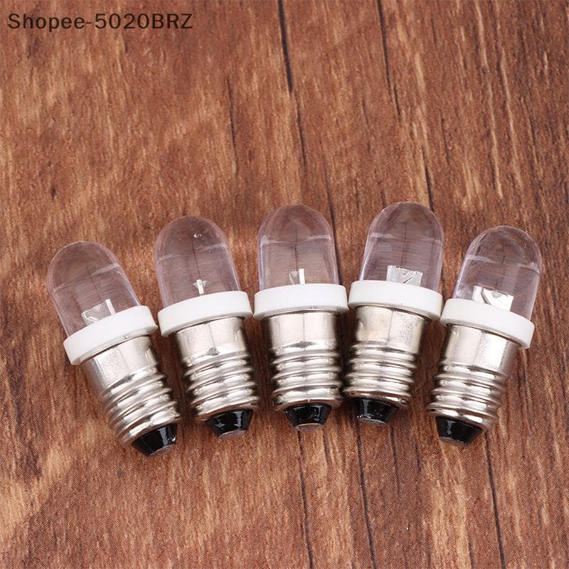 [THEBR] 5 Unidades LED E10 DC3V 5V 6V 12V 24V Lâmpada De Parafuso Sinal De Aviso E10 Indicador De Instrumentação Luz Int