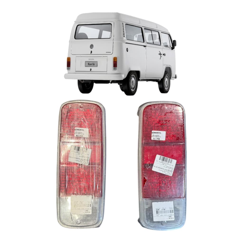 Par Lanterna Traseira Kombi 1979 80 81 82 83 à 2013 Bicolor