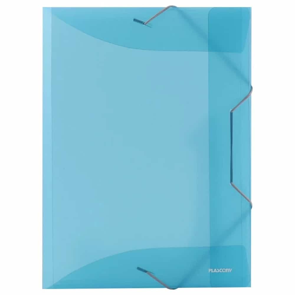 Pasta com elástico polipropileno A4 Neon Azul A02 PAL-01292