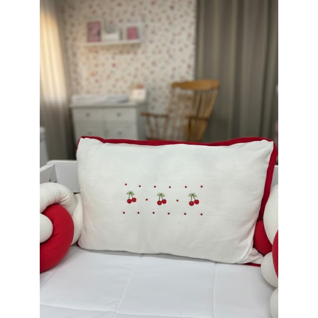 Kit Trança de Berço 3,40m – Coleção Jardim | Tricoline e Malha 100% Algodão