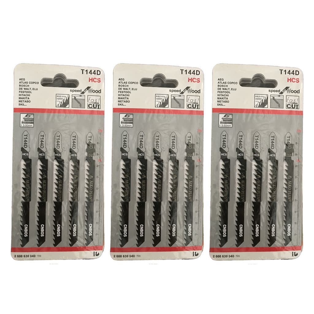 15pç 3x5 Peças Lâmina De Serra Tico Tico Corte Madeira T144d