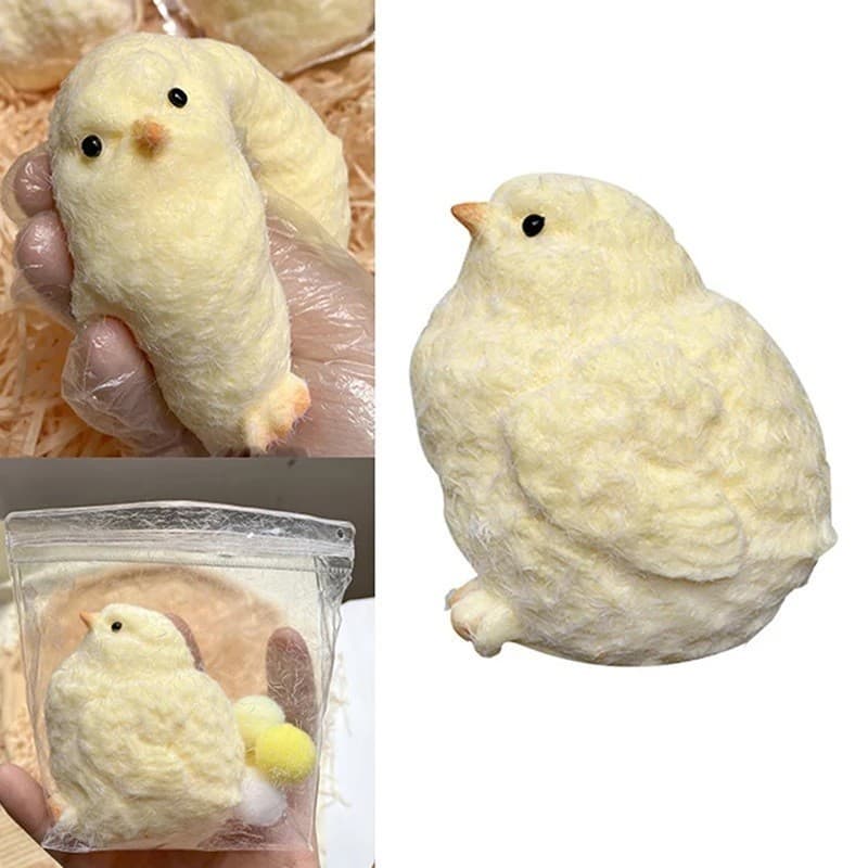 Feito À Mão TPR Mole Frango Bonito Squeeze Pintinhos Macio Brinquedos Fidget Brinquedo De Descompressão Para