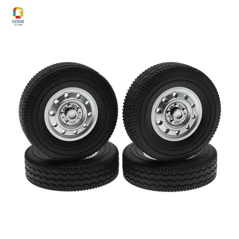 4Pcs Pneus De Borracha Para WPL D12 Mini 1/16 RC Drift Truck Car Peças De Reposição Carros