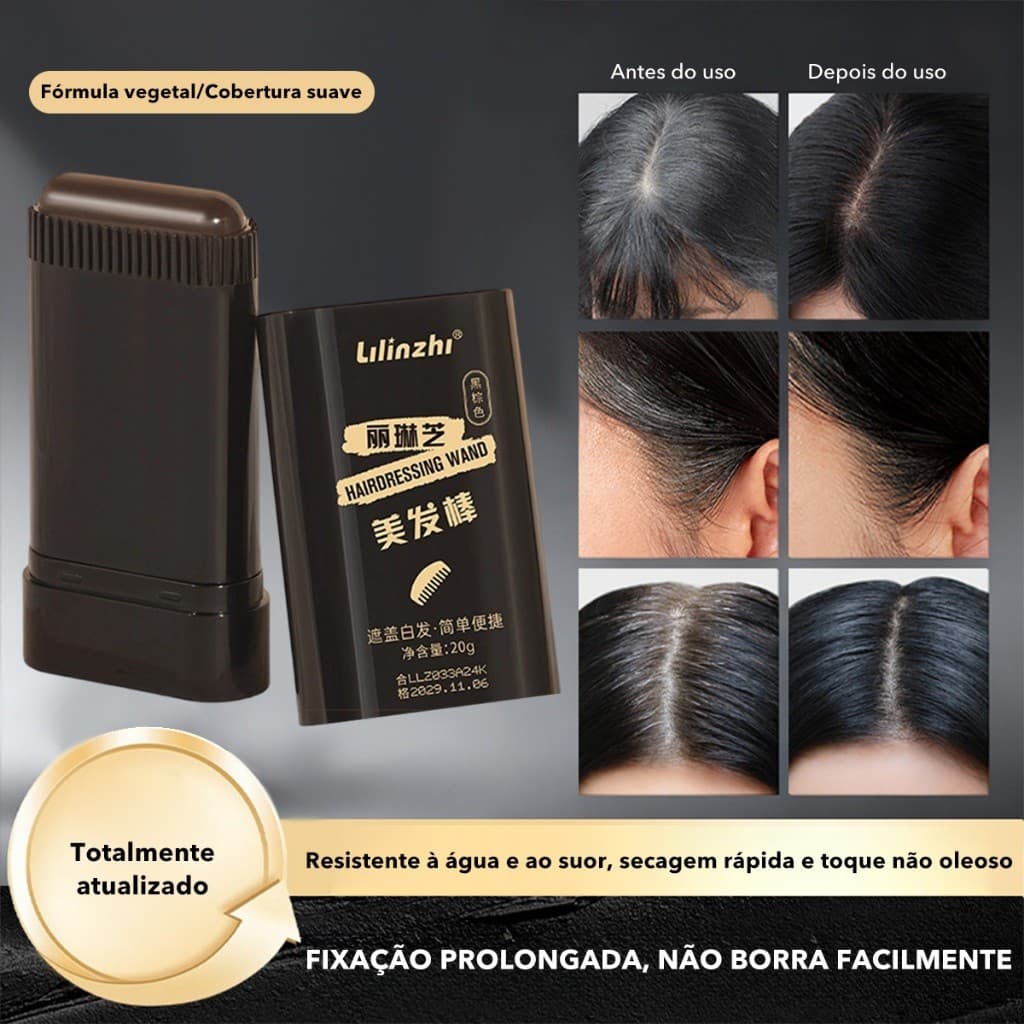 Novo Pente À Prova D'água , Tintura De Cabelo De Suor , Fácil De Usar , Bastão Para Cobrir Cabelos Grisalhos