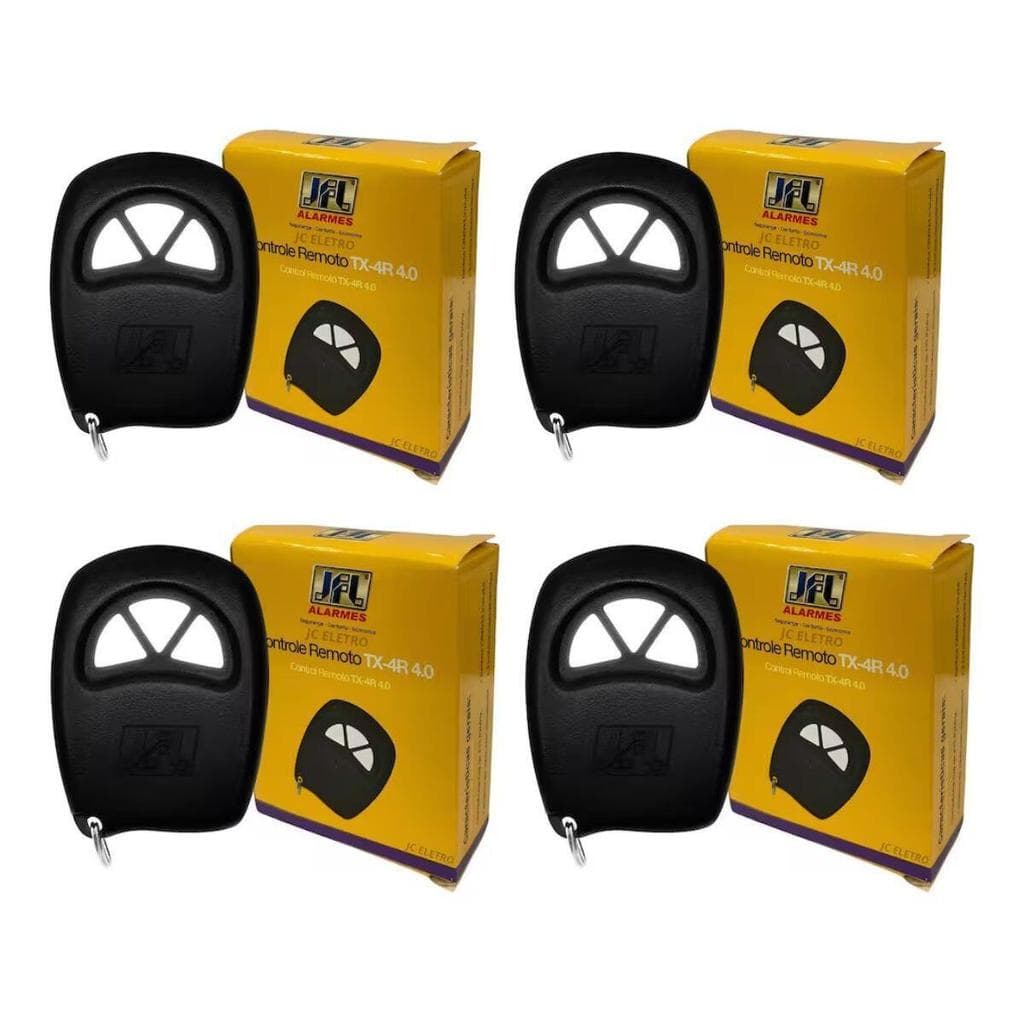KIT 4 CONTROLES 433MHZ JFL TX4R 4.0 ROLLING CODE 39389
