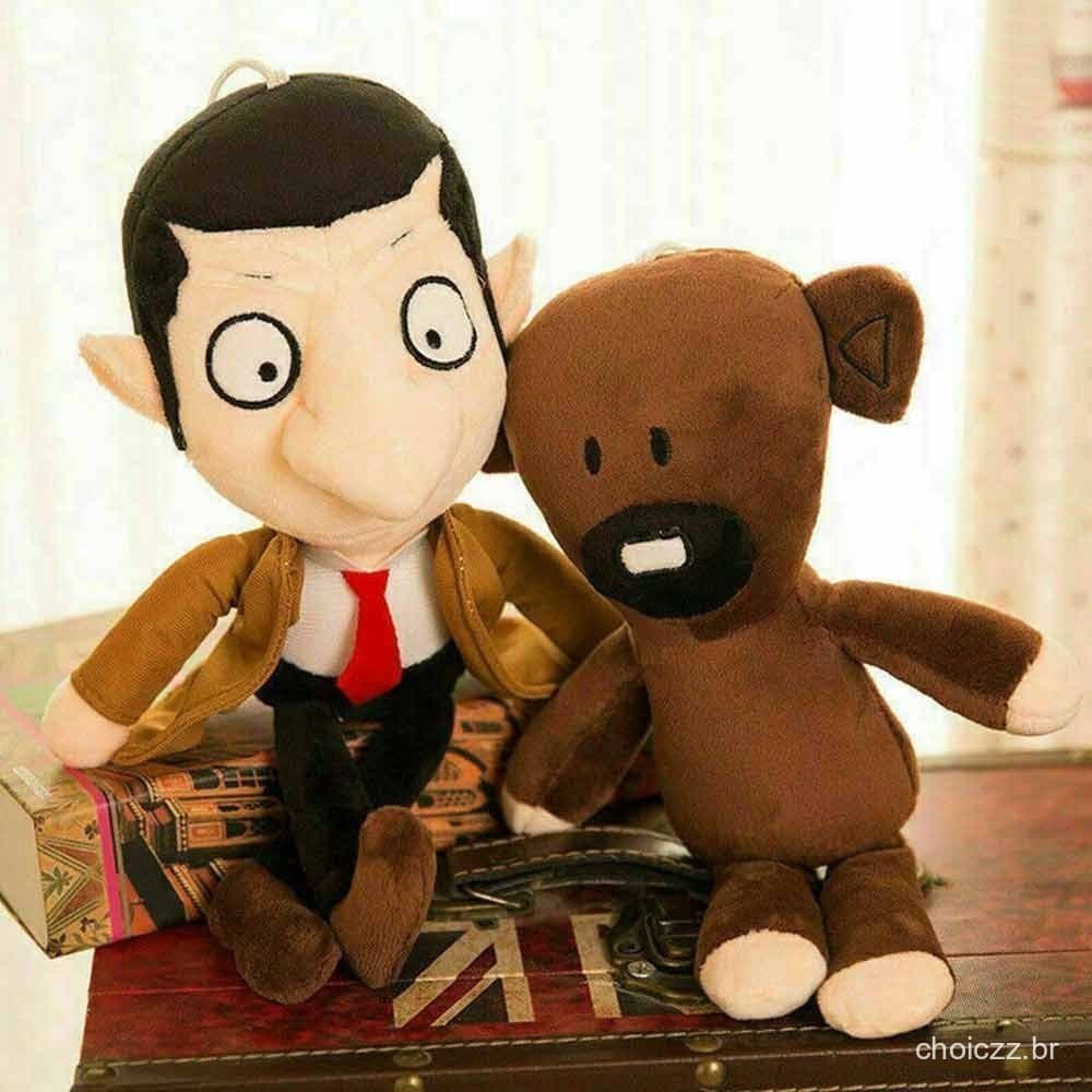 Presente de Natal para Crianças Urso de Pelúcia Boneca de Pelúcia Brinquedo de Animal Macio Mr Bean 30cm