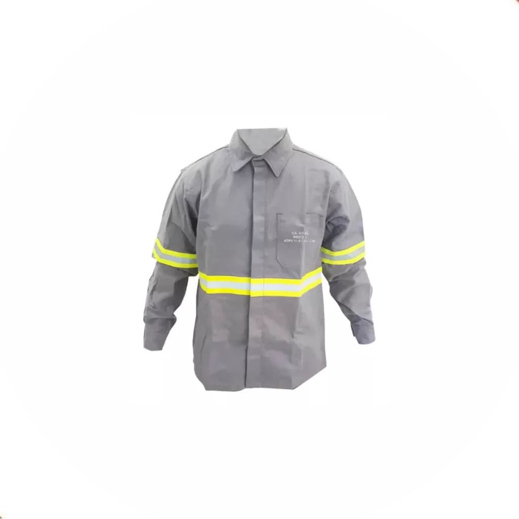 CAMISA CEDROTECH C REFLETIVO VERDE NR10 CINZA CA 47308