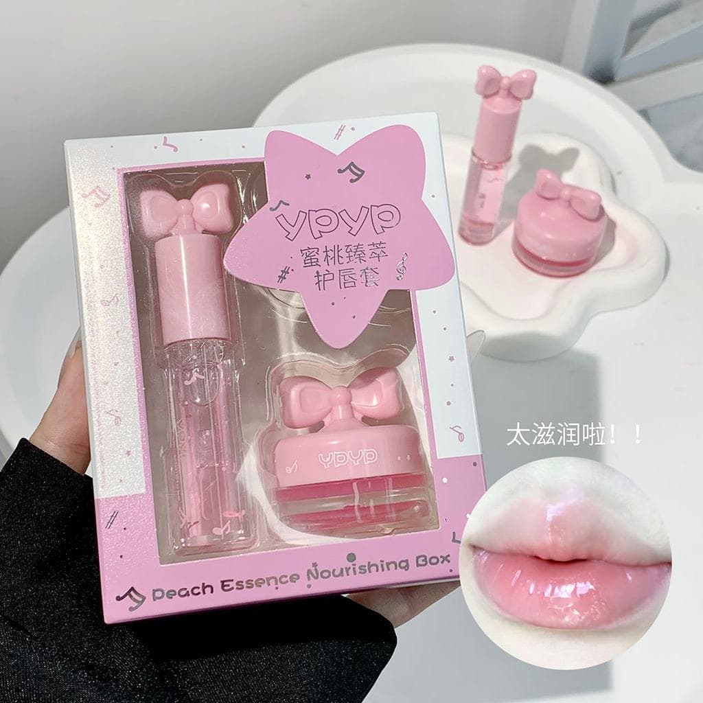 Caixa de proteção labial outono inverno!Conjunto de máscara labial para dormir, dia e noite, reparação, desbotamento das