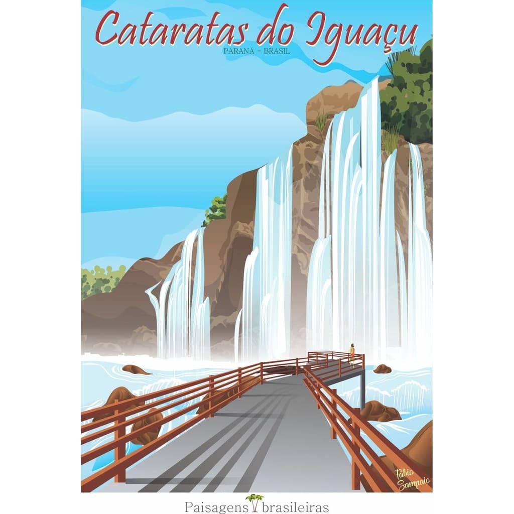 Quebra cabeça Cataratas do Iguaçu 98 x 70 cm - 1014 peças