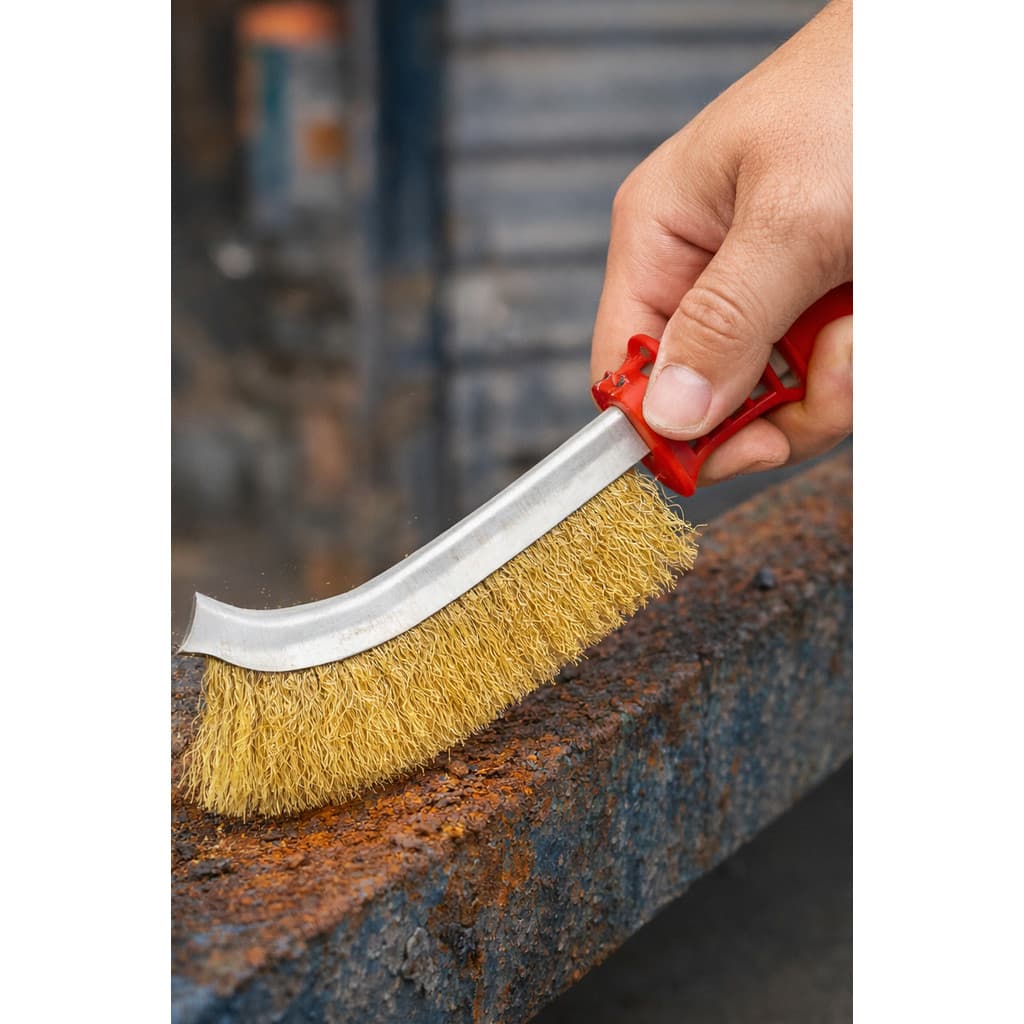 Escova de Aço Multiuso Tira Ferrugem Limpeza Ferro Pintura Pesada Profissional