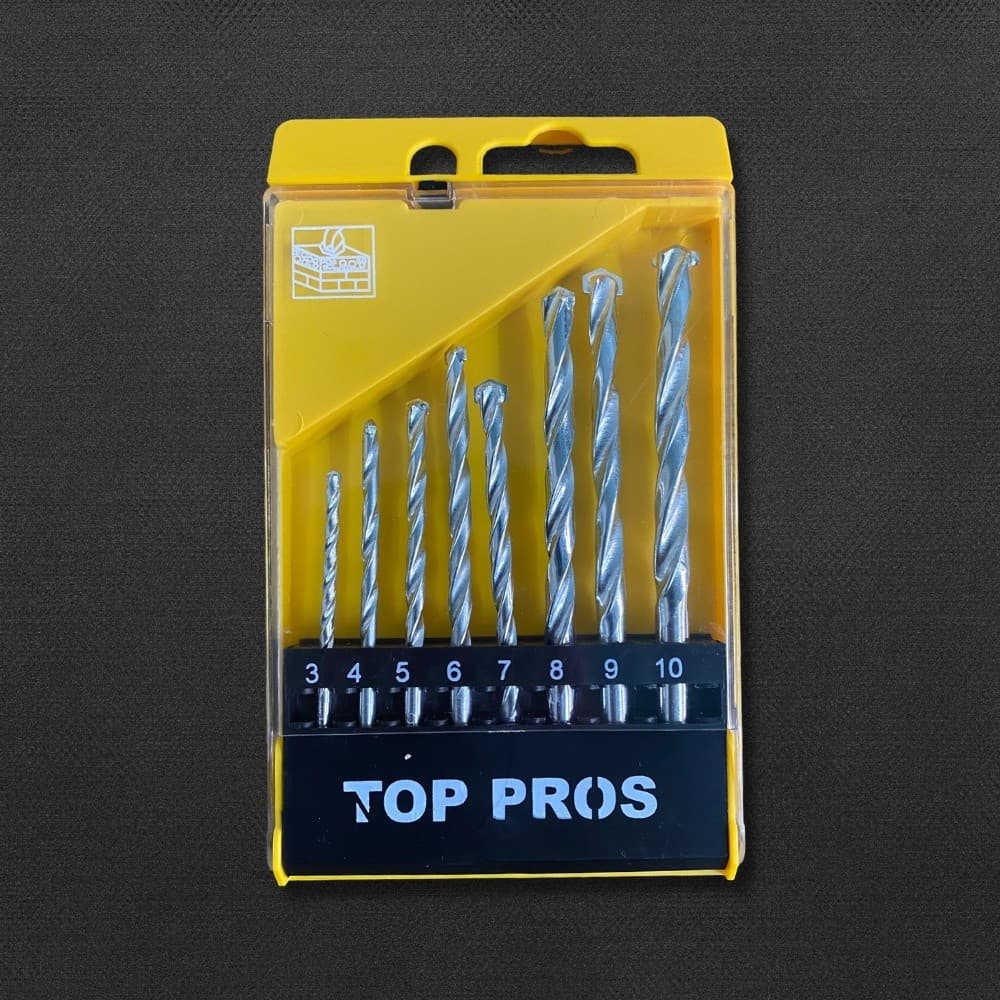 Kit Jogo De Brocas Em Aço Rápido Para Pedra 8 Peças.