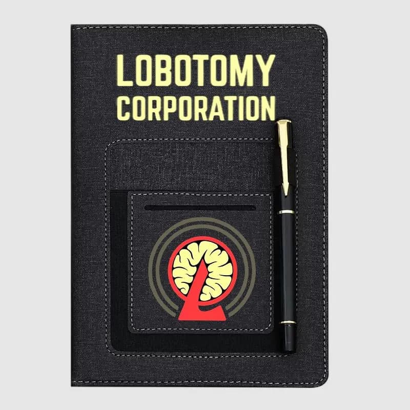 Caderno Lobotomy Corporation A5 , Diário De Couro PU Do Projeto Moon Anime , De Capa Dura De 232 Páginas Com Slot Para C