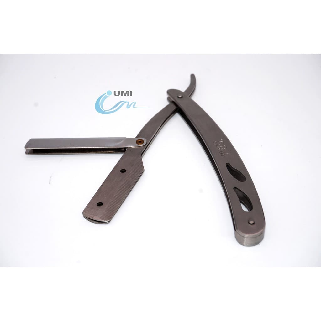 Navalha Premium Navalhete Profissional Inox Umi Prata