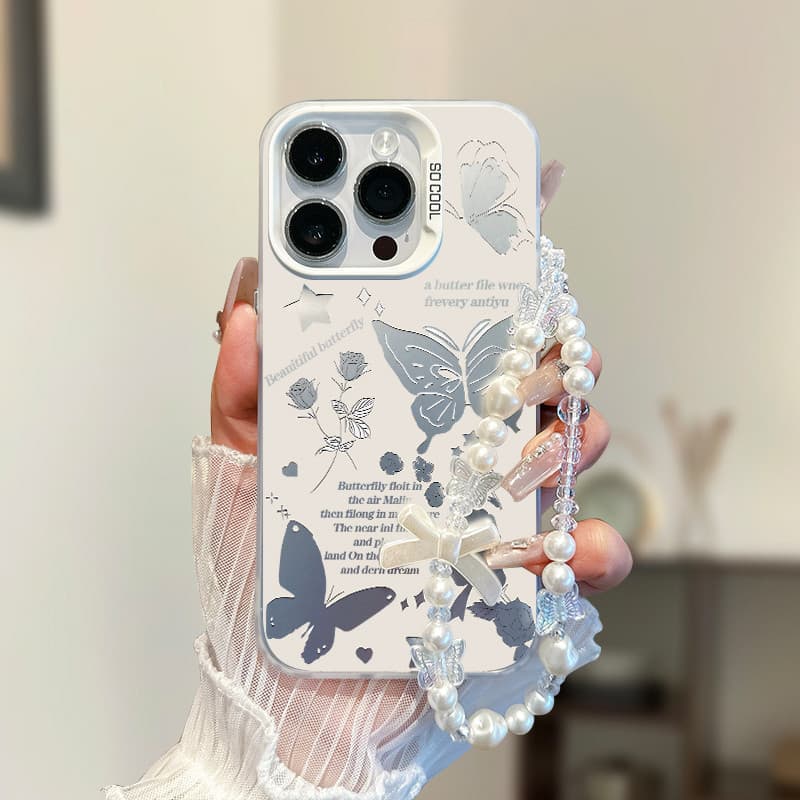 Pulseira Borboleta Capa Capinha Para Redmi 10C 12C 13C 14C Nota 10s 11s 12 13 14 Pro 4G 5G Silicone Anti-Impacto
