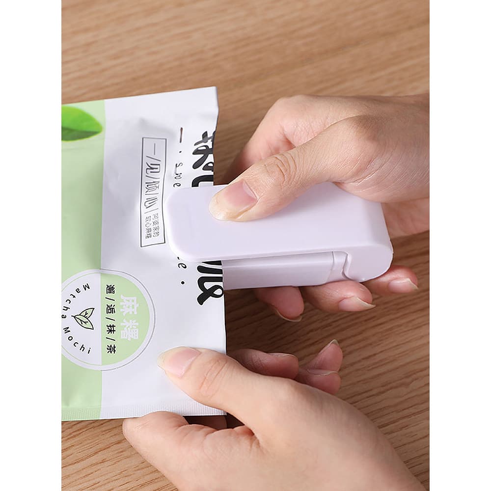Máquina de selagem de lanche pequena Mini embalagem de pressão manual saco plástico doméstico preservação de alimentos f