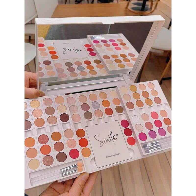Ins influenciador mesmo estilo criativo DIY sombra portátil fosco perolado fino piscando paleta de sombra alto brilho Bl